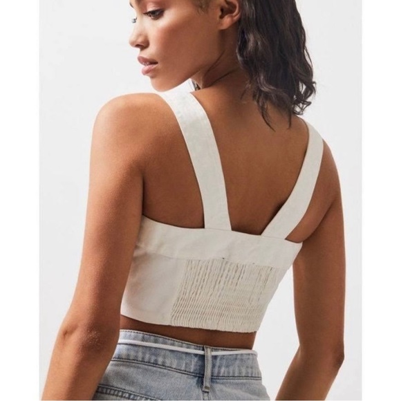 Pacsun White Denim Crop Top - Picture 3 of 11